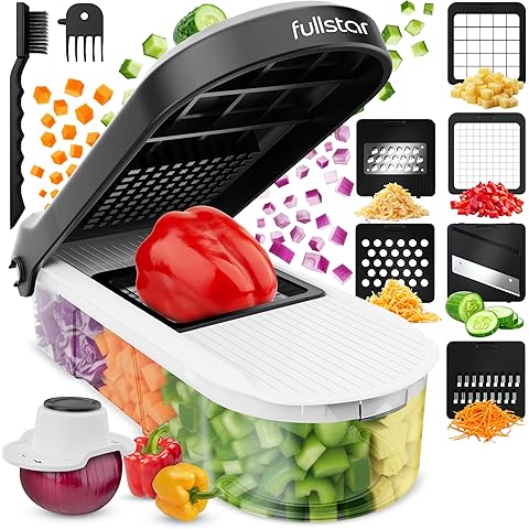 Fullstar The Original Pro Chopper  Vegetable Chopper and Spiralizer Food Chopper with Container, Fruit Slicer Kitchen Gadgets & Gifts Home