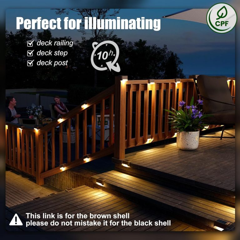 SOLPEX-Solar-Deck-Lights-Outdoor-16-Pack-Solar-Step-Lights-Waterproof-Led-Solar-lights-for-Outdoor-Stairs-Step-Fence-Yard-Patio-and-PathwayWarm-White